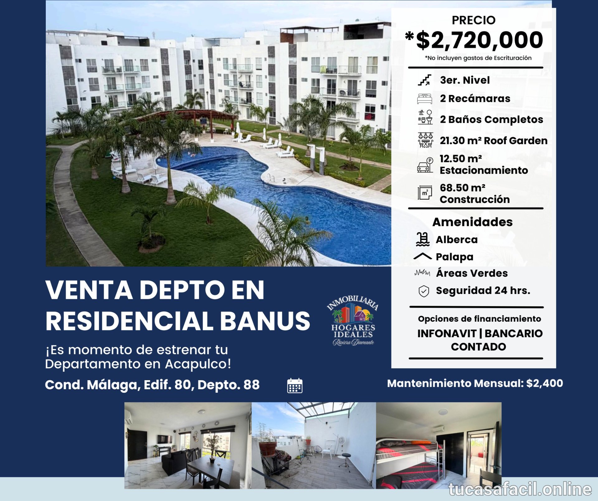 Departamento en venta en La poza, Acapulco de Juárez, foto 1