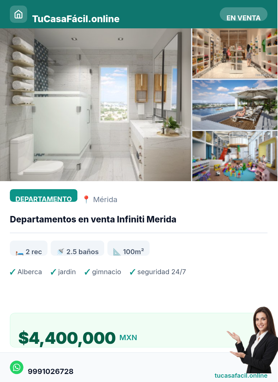 Departamento en venta en Monterreal, Mérida, foto 7