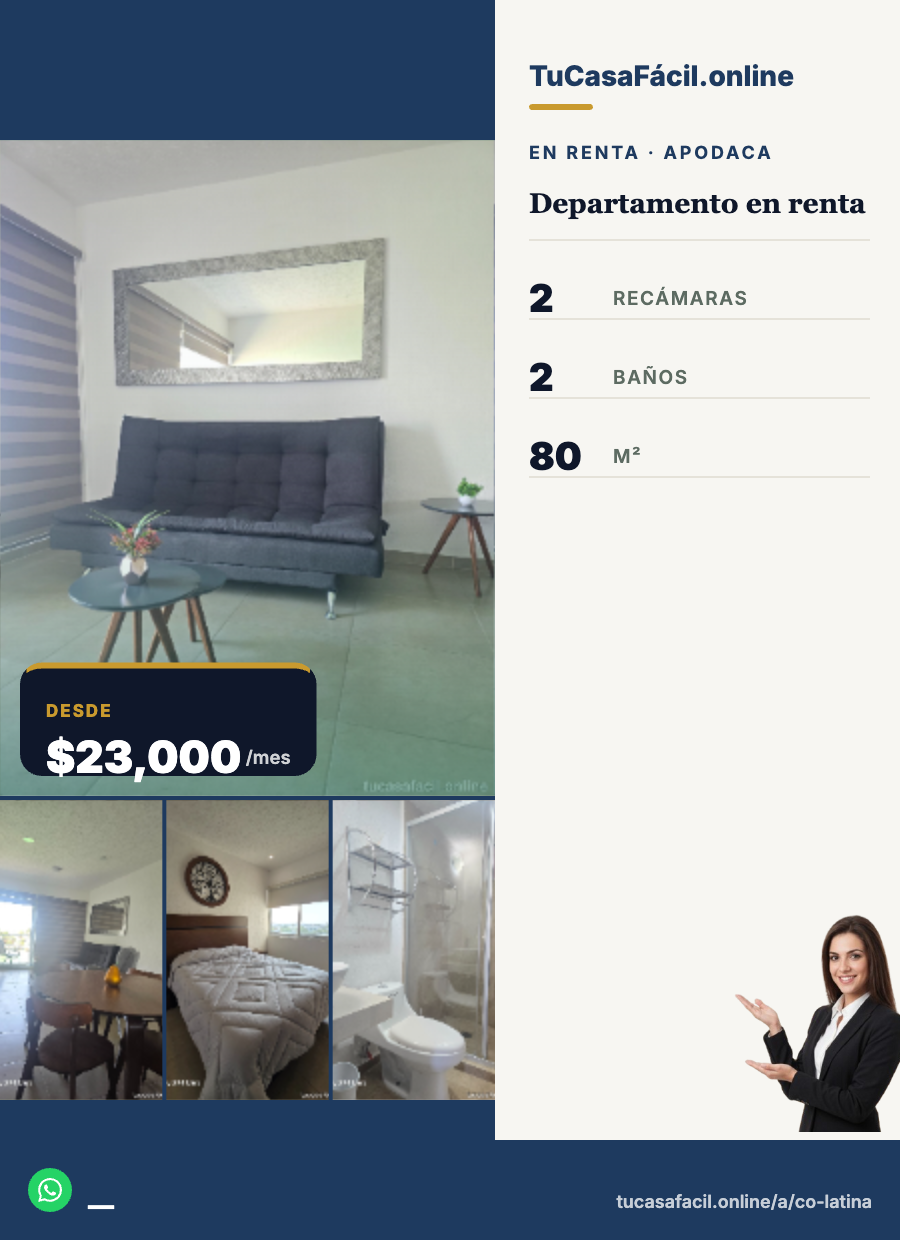 Departamento en renta en Cristal Lagoons, Apodaca, foto 5