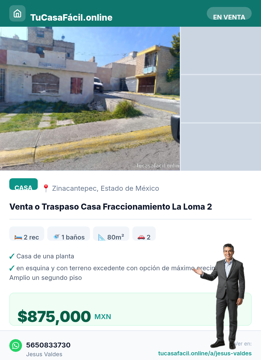 Casa en venta en La Loma 2, Zinacantepec, foto 2